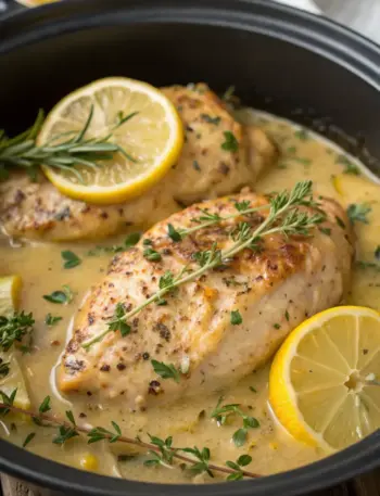 Slow Cooker Creamy Lemon Herb Chicken Slow-Cooker Creamy Lemon Herb Chicken