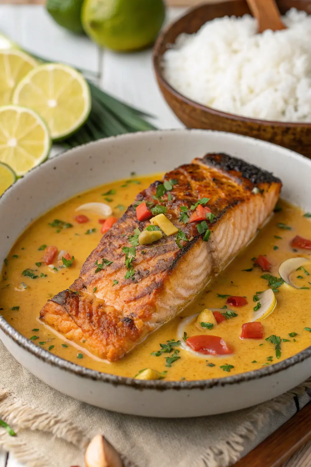 Baked Coconut Curry Salmon Recipe