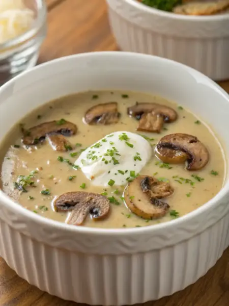 Blue Zone Okinawa Cream of Mushroom Soup