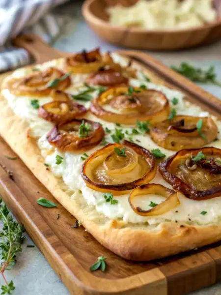 Caramelized Onion and Goat Cheese Flatbread
