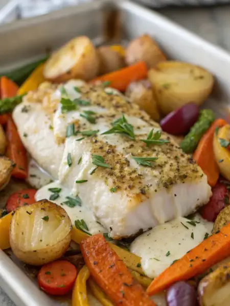 Herb-Crusted Baked Cod