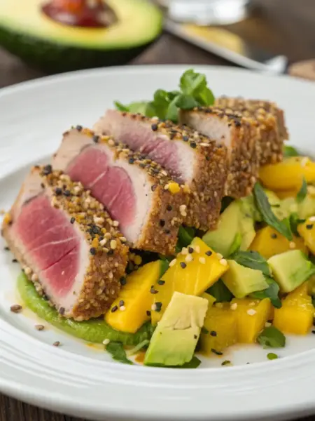 Sesame Crusted Tuna Salad
