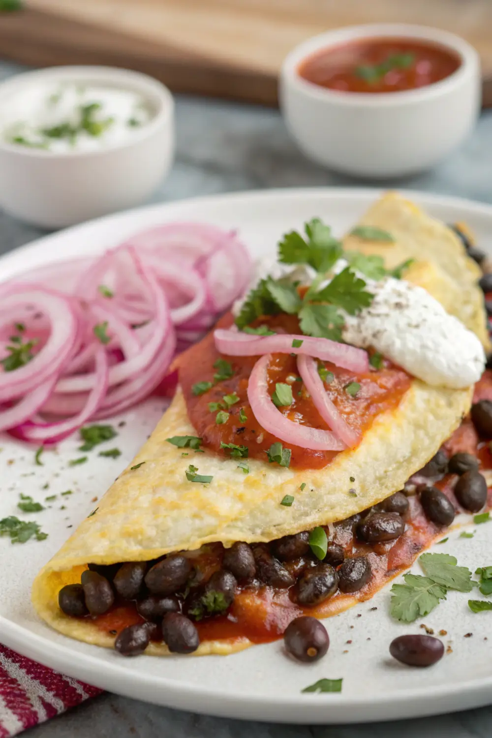 7-Day Healthy No Cook Meals on a Budget Huevos Rancheros Omelet | Healthy No Cook Meals For Seniors