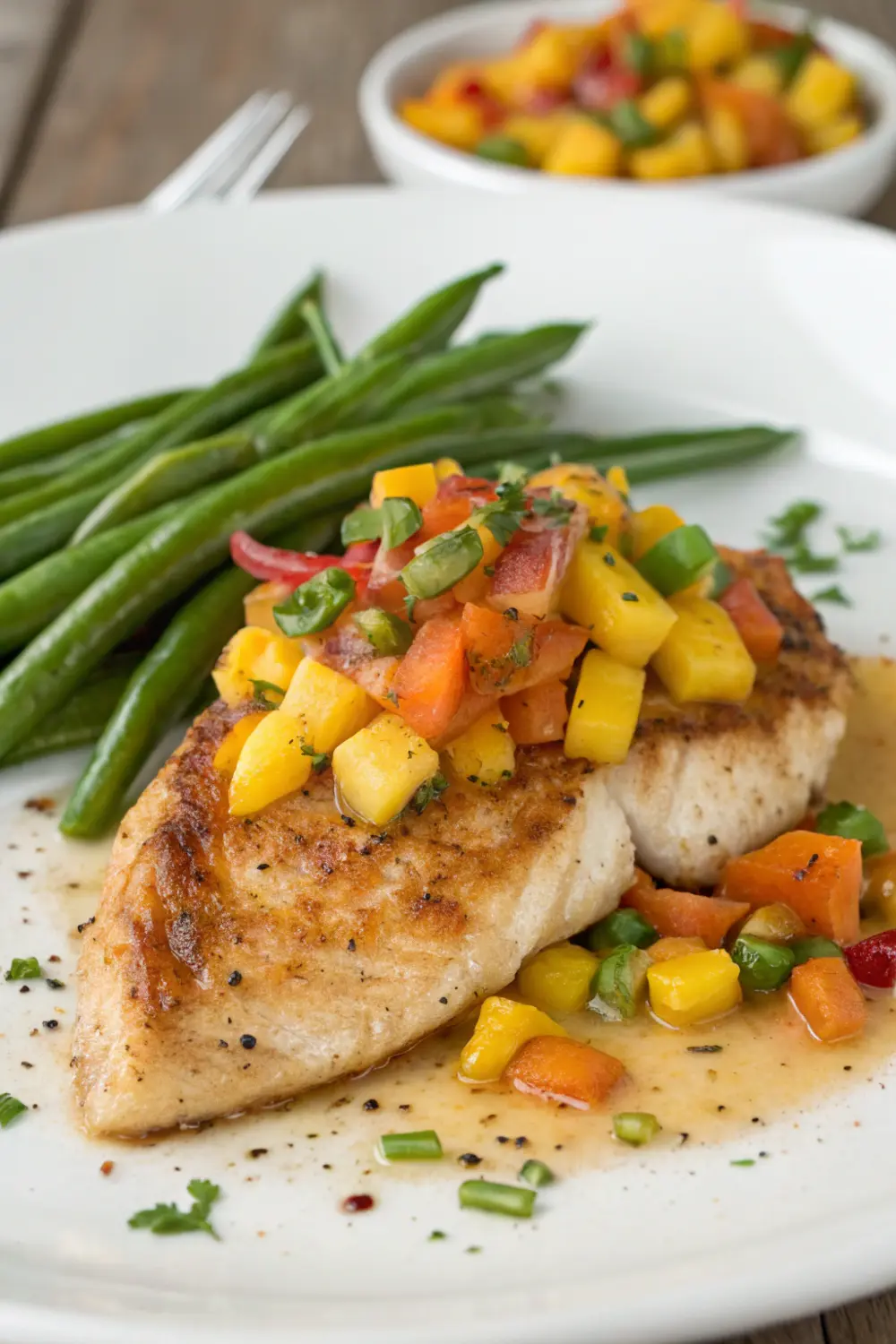 7 Day Healthy Meals for Seniors at Home Jerk Spiced Tilapia with Mango Pineapple Salsa