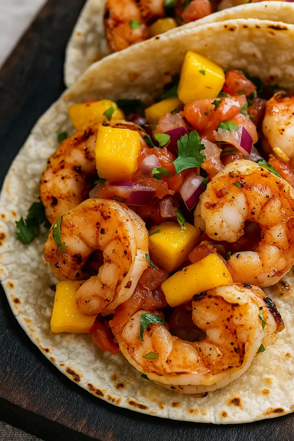 Grilled Shrimp Tacos With Mango Salsa Best Shrimp Tacos Recipe | Grilled Shrimp Tacos With Mango Salsa | Easy Shrimp Tacos Recipe | BBQ Shrimp Tacos | Recipe For Shrimp Tacos | Easy Shrimp Tacos With Mango Salsa | Shrimp Summer Recipes | Mango Basil Shrimp Tacos | Shrimp Tacos With Slaw | | Shrimp Tacos With Cabbage Slaw