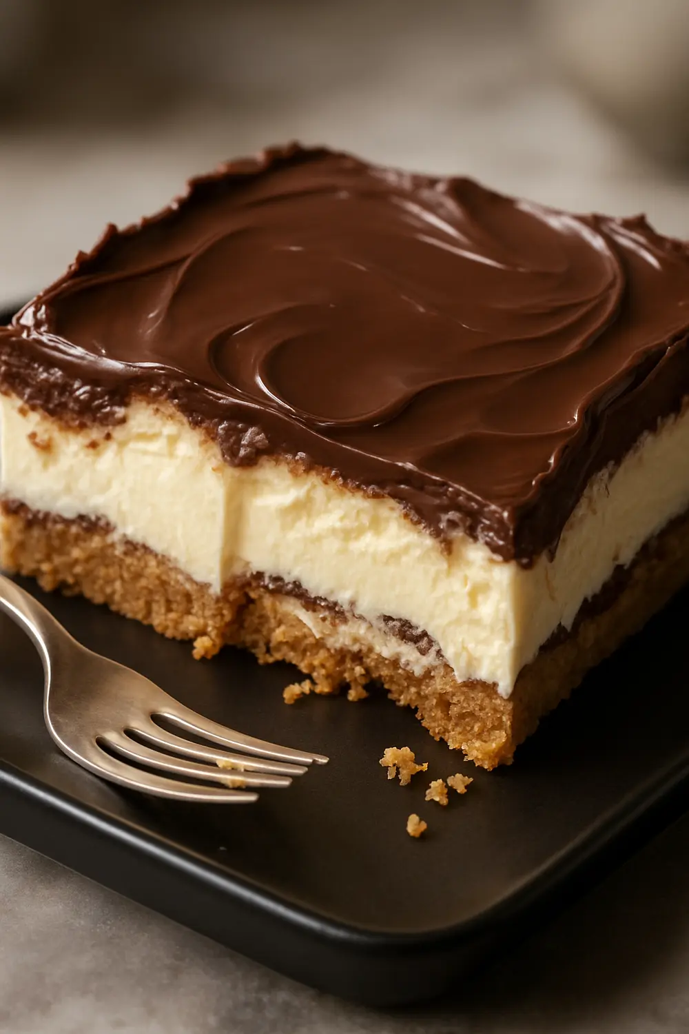 Easy No Bake Chocolate Eclair Cake with Graham Crackers Chocolate Eclair Cake Recipe | No Bake Chocolate Eclair Cake | Quick Dessert Recipes | Eclair Cake | Chocolate Eclair Dessert | No Bake Eclair Cake