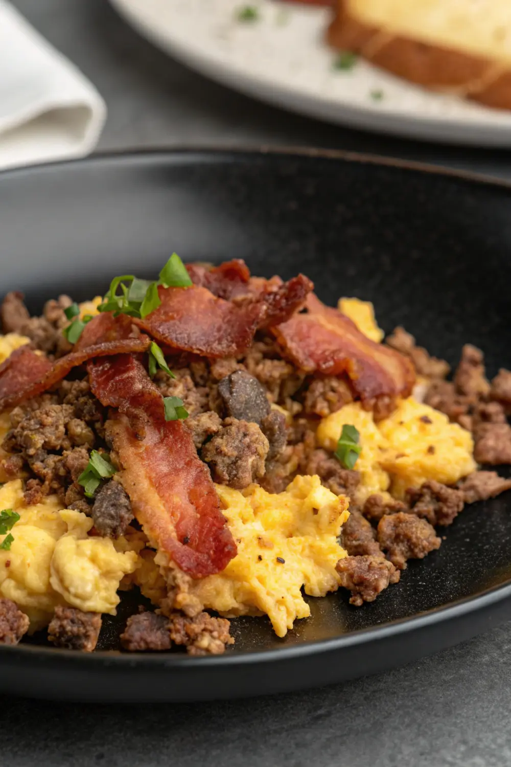 30-Day Carnivore Diet Meal Plan for Beginners Ground Beef and Bacon Scramble | Carnivore Diet Recipes