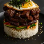 Korean BBQ Beef Rice Stack | Healthy Korean Beef Brisket With Rice | Easy Korean BBQ Recipes