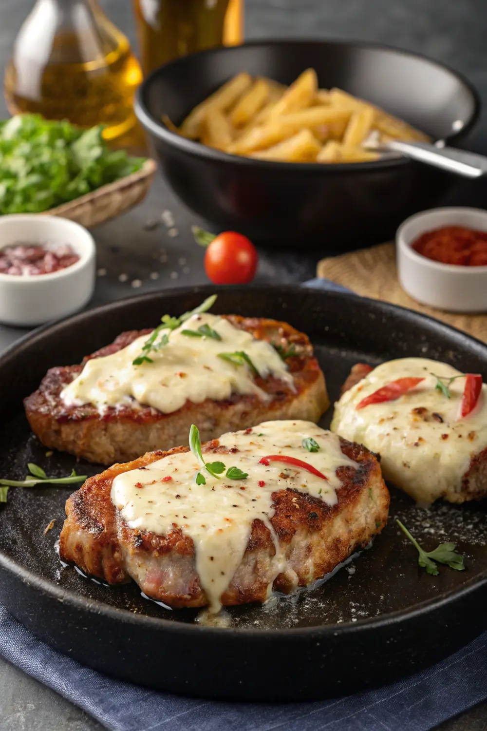 30-Day Carnivore Diet Meal Plan for Beginners Pork Steaks with Melted Mozzarella | Carnivore Menu Ideas | Carnivore Meals | Carnivore Diet Recipes
