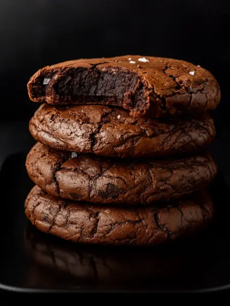 Easy Fudgy Chocolate Brownie Cookies The Best Chocolate Brownie Cookies | Chocolate Brownie Cookies Recipe | Chocolate Ooey Gooey Butter Cookies | Gooey Brownie Cookies | Fudgy Brownie Cookies