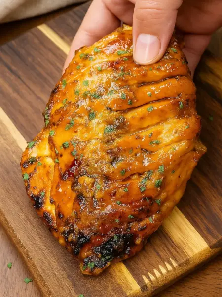 Easy Air Fryer Chicken Breast Recipe Juicy, easy air fryer chicken breast recipe baked with honey and garlic.
