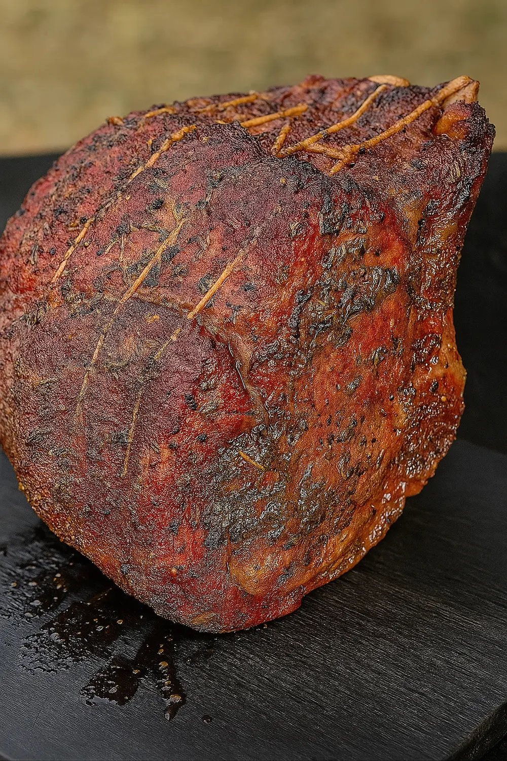 Traeger Smoked Prime Rib Recipe Best smoked prime rib with a flavorful crust of garlic, rosemary, and smoke, and it is tender, juicy, and perfect for Christmas dinner.