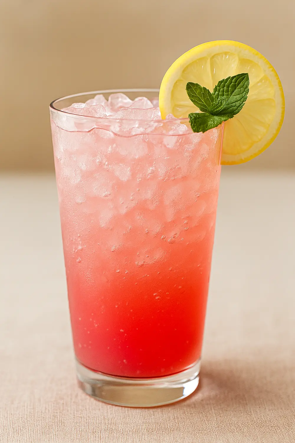 Easy Pink Salt Trick Recipe This pink salt trick recipe for weight loss features a Chilled pink salt detox drink with crushed ice, lemon garnish, and a mint sprig to support fat burning and better metabolism.