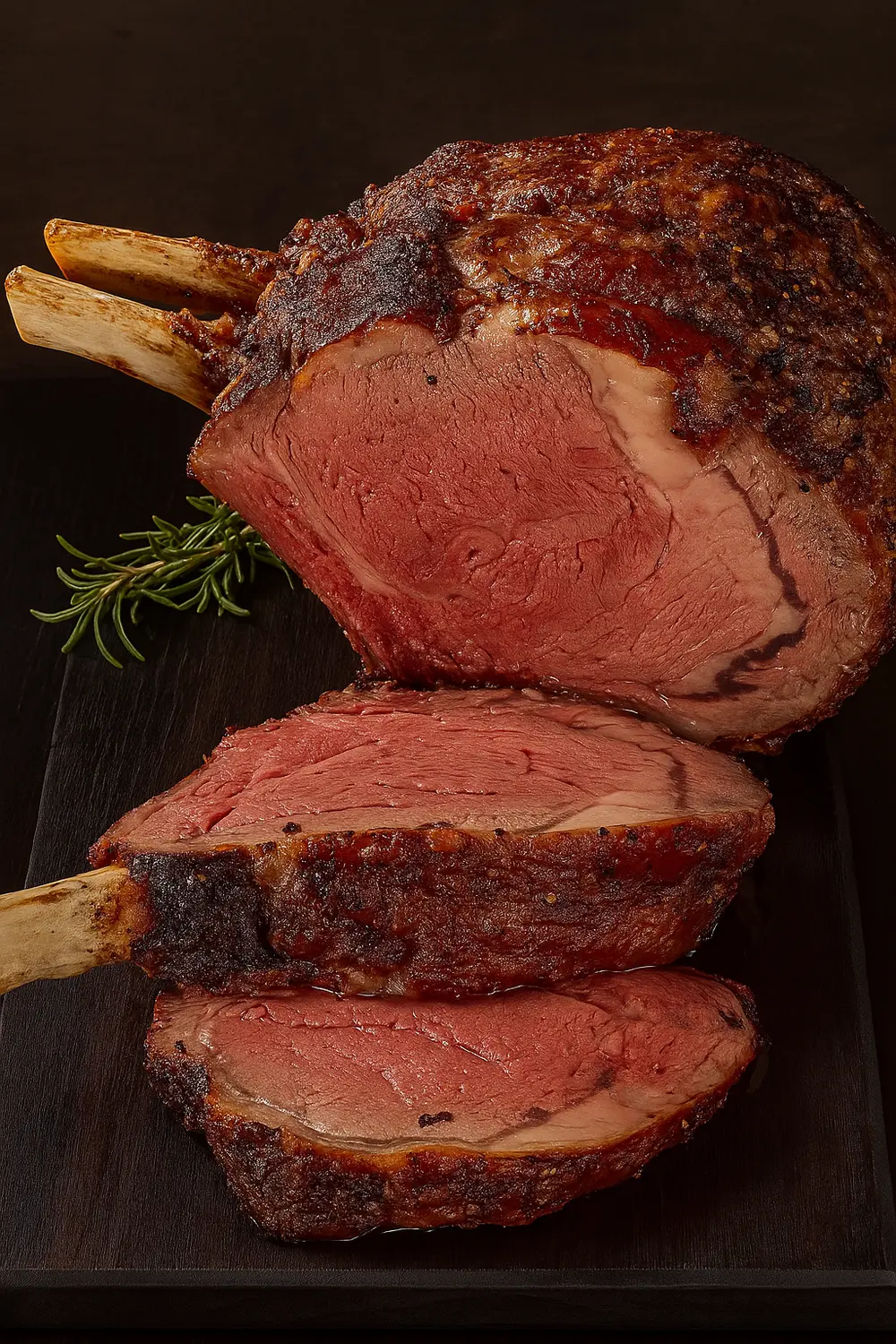 Best Prime Rib Roast Recipe Easy prime rib roast recipe featuring oven roasted bone-in prime rib with a golden crust, tender pink center, and a perfect holiday roast.