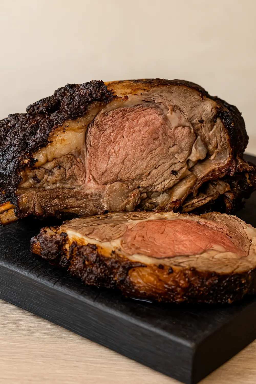 Traeger Smoked Prime Rib Recipe Smoked prime rib Traeger recipe features a roast prime rib with caramelized crust and juicy pink interior, a true BBQ masterpiece.