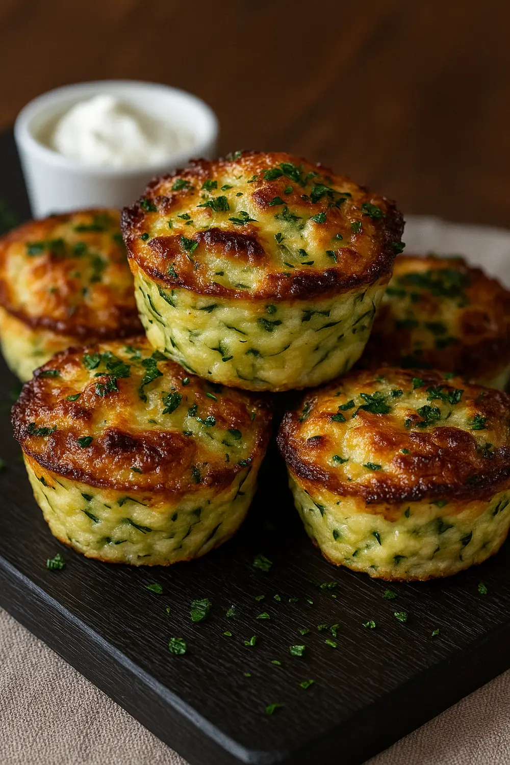 Healthy Zucchini Muffins Recipe This easy zucchini muffins recipe features golden, crunchy muffins with soft, cheesy centers and fresh herbs, perfect for a gluten free breakfast.