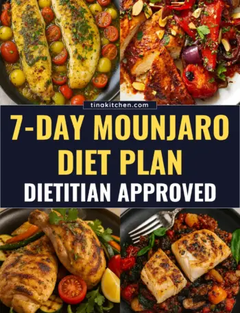 A Free 7 day Mounjaro diet plan designed to complement individuals on Mounjaro treatment.