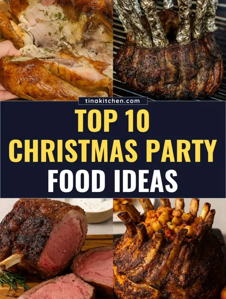 Top 10 Easy Christmas Party Food Ideas Discover the best Christmas party food ideas for a buffet and dinner that are easy to prepare and delicious.