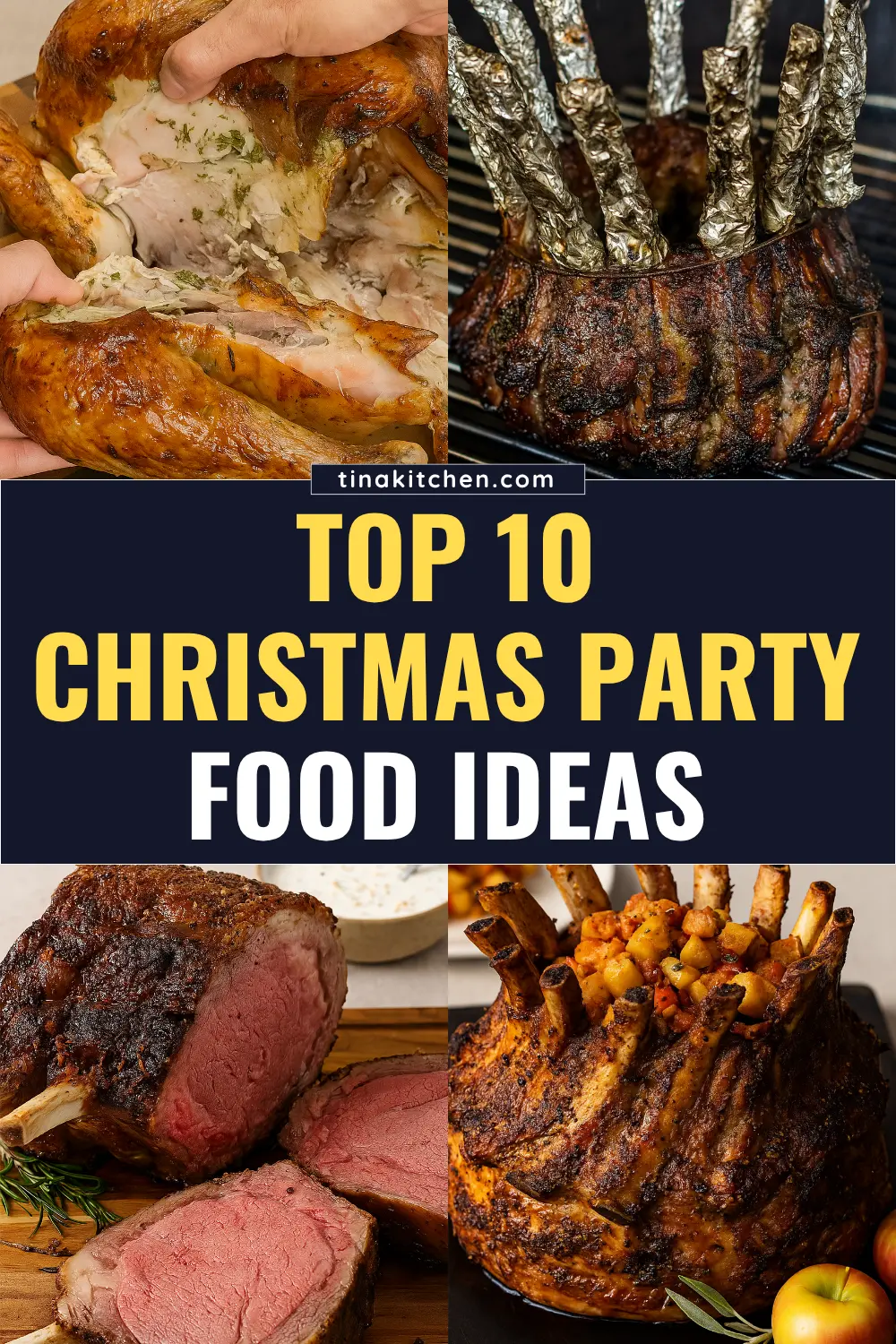 Discover the best Christmas party food ideas for a buffet and dinner that are easy to prepare and delicious.