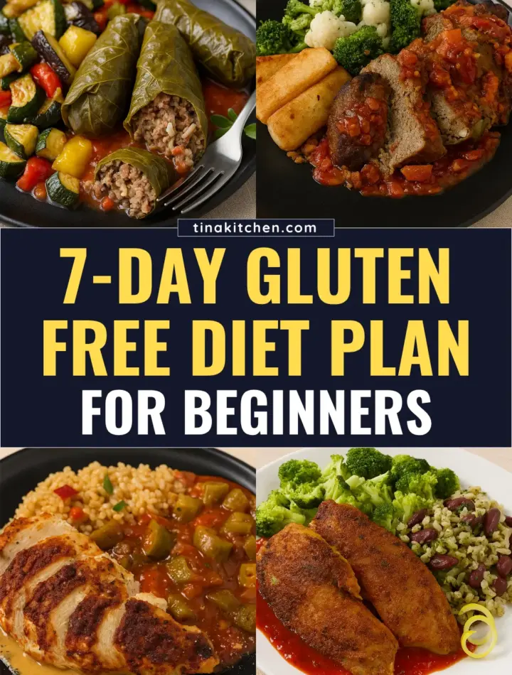 7-Day Gluten Free Diet for Beginners Beginner-friendly 7 day gluten free diet for beginners with simple, healthy meals.